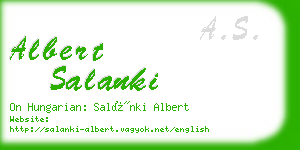 albert salanki business card